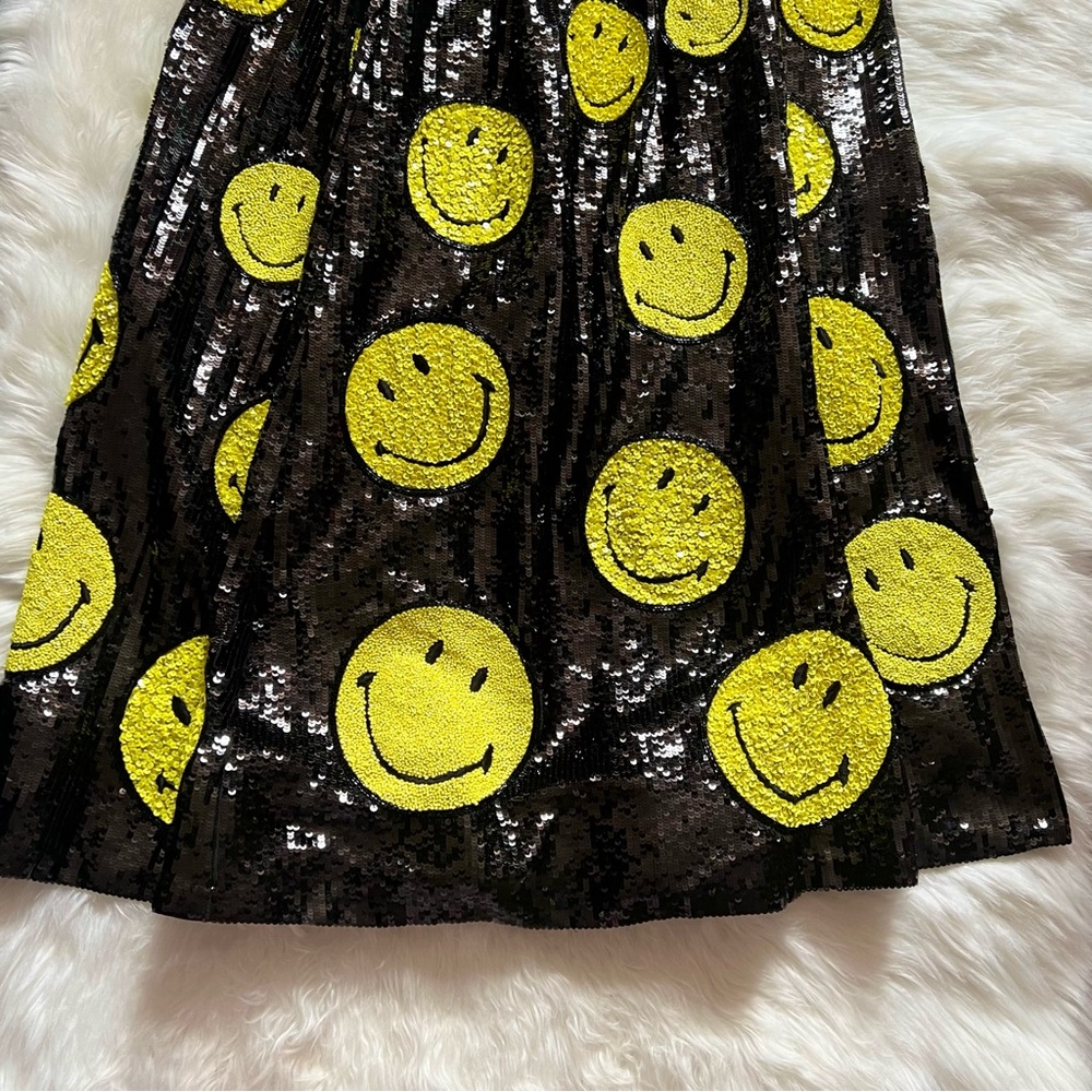 New! ALICE + OLIVIA Smiley Limited Edition Tina Sequin Gown Maxi Skirt - Picture 9 of 16